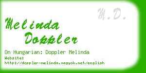 melinda doppler business card